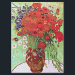 VAN GOGH RED POPPIES EN DAISES TISSUEPAPIER<br><div class="desc">Een van Vincent Van Gogh's nog levende schilderijen met een bloesem in een kleipot vol rode papaver, maar een paar witte maisys en paarse wilde bloemen. Een mooi afbeelding van de lente of de zomer met mooie kunst in zijn post-impressionistische stijl. Voor meer van Van Gogh's schilderijen en fijne design...</div>