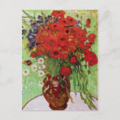 Van Gogh Red Poppies en Daisies Briefkaart (Voorkant)