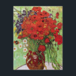 Van Gogh Red Poppies en Daisies Invitations Kaart<br><div class="desc">Van Gogh Red Poppies en Daises nodigden uit. Olieverf op canvas vanaf 1890. Dit werk is een kleurrijk bloemschilderij van Van Gogh, maar niet zo beroemd als zijn beroemde zonnebloem, maar het is weer een veelbelovend artikel in de uitgebreide catalogus van bloemen die de kunstenaar nog steeds gebruikt. Een groot...</div>