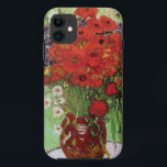 Van Gogh Red Poppies en Daisies iPhone Case<br><div class="desc">Van Gogh Red Poppies en Daises iPhone case. Olieverf op canvas vanaf 1890. Dit werk is een kleurrijk bloemschilderij van Van Gogh, maar niet zo beroemd als zijn beroemde zonnebloem, maar het is weer een veelbelovend artikel in de uitgebreide catalogus van bloemen die de kunstenaar nog steeds gebruikt. Een groot...</div>