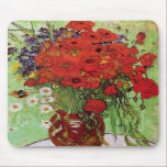 Van Gogh Red Poppies en Daisies Muismat<br><div class="desc">Van Gogh Red Poppies en Daises muismatje. Olieverf op canvas vanaf 1890. Dit werk is een kleurrijk bloemschilderij van Van Gogh, maar niet zo beroemd als zijn beroemde zonnebloem, maar het is weer een veelbelovend artikel in de uitgebreide catalogus van bloemen die de kunstenaar nog steeds gebruikt. Een groot geschenk...</div>