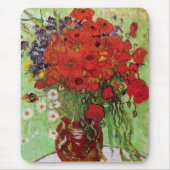 Van Gogh Red Poppies en Daisies Muismat (Voorkant)