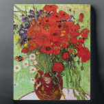 Van Gogh Red Poppies en Daisies Plaque Fotoplaat<br><div class="desc">Van Gogh Red Poppies en Daises plaque. Olieverf op canvas vanaf 1890. Dit werk is een kleurrijk bloemschilderij van Van Gogh, maar niet zo beroemd als zijn beroemde zonnebloem, maar het is weer een veelbelovend artikel in de uitgebreide catalogus van bloemen die de kunstenaar nog steeds gebruikt. Een groot geschenk...</div>