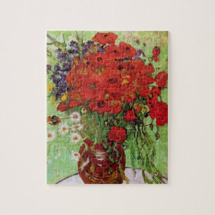 Van Gogh Red Poppies en Daisies Puzzle Legpuzzel