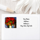 Van Gogh Red Poppies Etiket (Insitu)