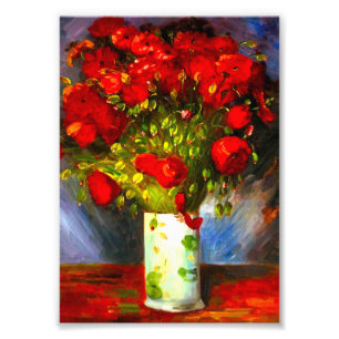 Van Gogh Red Poppies Foto Afdruk