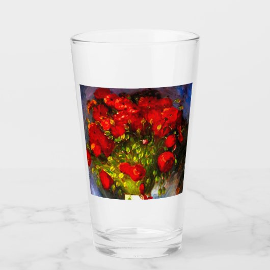 Van Gogh Red Poppies Glas (Voorkant)
