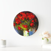 Van Gogh Red Poppies Grote Klok (Huis)