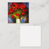 Van Gogh Red Poppies Informatiekaartje (Voorkant / Achterkant)