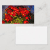 Van Gogh Red Poppies Informatiekaartje (Voorkant / Achterkant)
