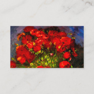 Van Gogh Red Poppies Informatiekaartje
