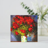 Van Gogh Red Poppies Kaart (Staand voorkant)