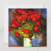 Van Gogh Red Poppies Kaart (Voorkant)