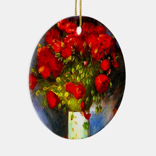 Van Gogh Red Poppies Keramisch Ornament (Rechts)