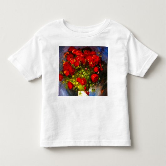 Van Gogh Red Poppies Kinder Shirts (Voorkant)