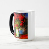 Van Gogh Red Poppies Magische Mok (Voorkant links)