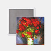 Van Gogh Red Poppies Magneet (Voorkant / Achterkant)
