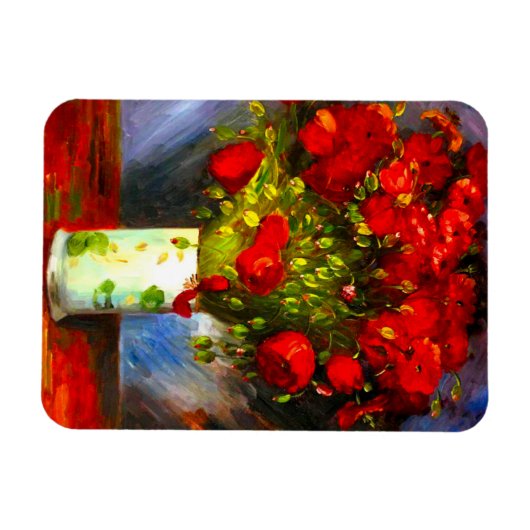 Van Gogh Red Poppies Magneet (Horizontaal)