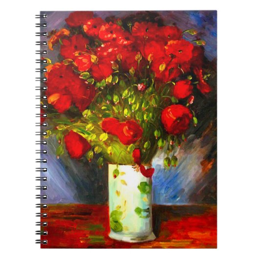Van Gogh Red Poppies Notitieboek (Voorkant)