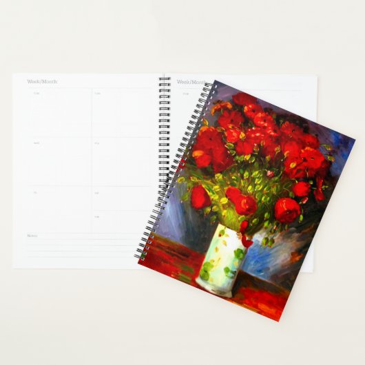 Van Gogh Red Poppies Planner (Display)