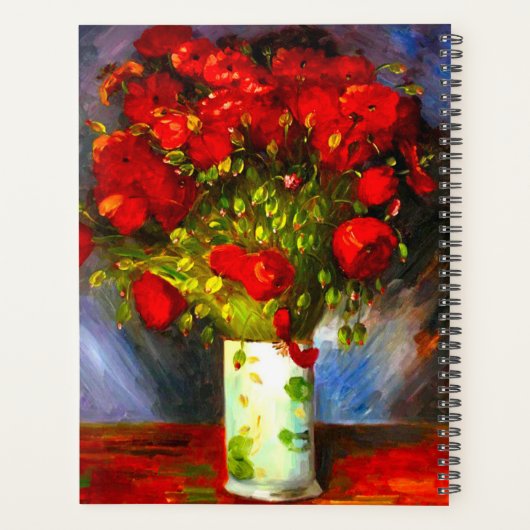 Van Gogh Red Poppies Planner (Achterkant)