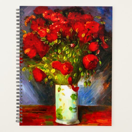 Van Gogh Red Poppies Planner (Voorkant)