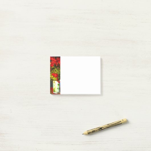 Van Gogh Red Poppies Post-it® Notes (Op bureau)