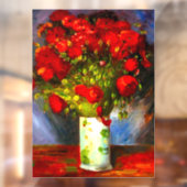 Van Gogh Red Poppies Raamsticker (Vel 2)