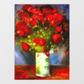 Van Gogh Red Poppies Raamsticker (Vel)