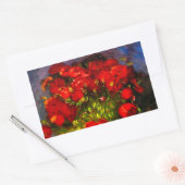 Van Gogh Red Poppies Rechthoekige Sticker (Envelop)