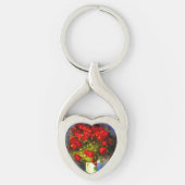 Van Gogh Red Poppies Sleutelhanger (Voorkant)