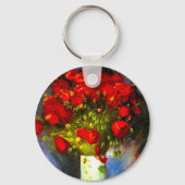 Van Gogh Red Poppies Sleutelhanger (Voorkant)
