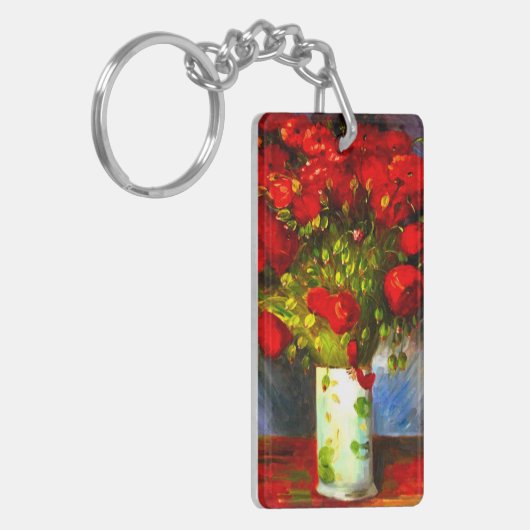 Van Gogh Red Poppies Sleutelhanger (Voorkant Links)