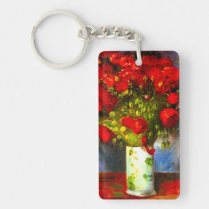 Van Gogh Red Poppies Sleutelhanger
