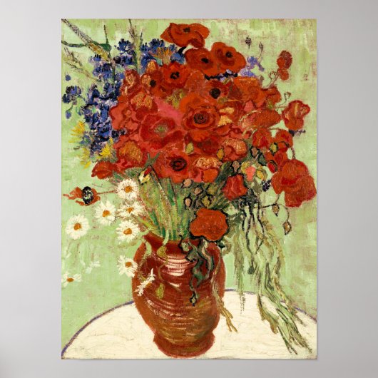Van Gogh Red Poppies still Life Poster (Voorkant)
