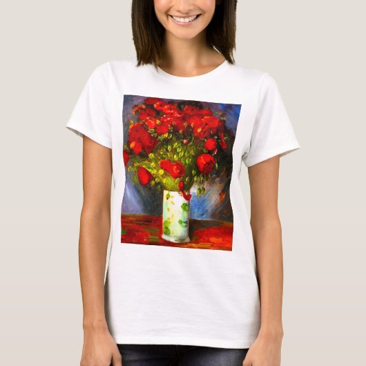 Van Gogh Red Poppies T-shirt (Voorkant)