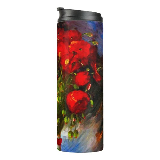 Van Gogh Red Poppies Thermosbeker (Geroteerd rechts)