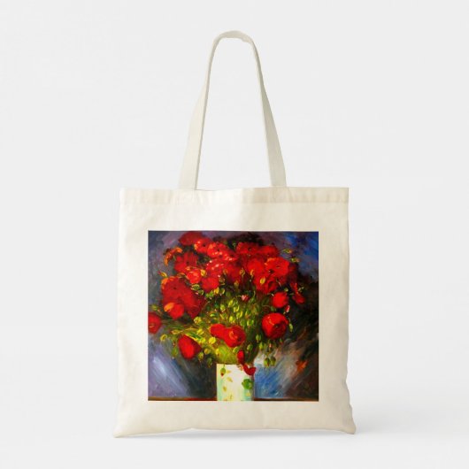 Van Gogh Red Poppies Tote Bag (Achterkant)