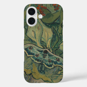 Van Gogh Reuzenpauw Nachtvlinder Vintage Natuurkun iPhone 16 Hoesje