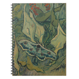 Van Gogh Reuzenpauwvlinder Vintage Natuur KunstVan Notitieboek