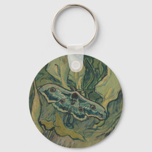 Van Gogh Reuzenpauwvlinder Vintage NatuurkunstVan Sleutelhanger