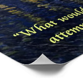 Van Gogh Rhone Sterrennacht & Courage Quote Poster (Hoek)