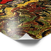 Van Gogh - Rietgedekte huisjes in de zonneschijn Foto Afdruk (Hoek)