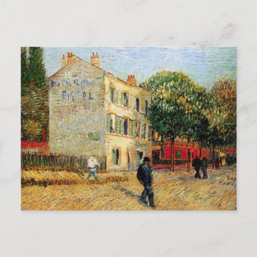 Van Gogh Rispal Restaurant te Asnieres Briefkaart (Voorkant)
