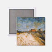 Van Gogh Road die langs de Parijse ramee rijdt Magneet (Voorkant / Achterkant)