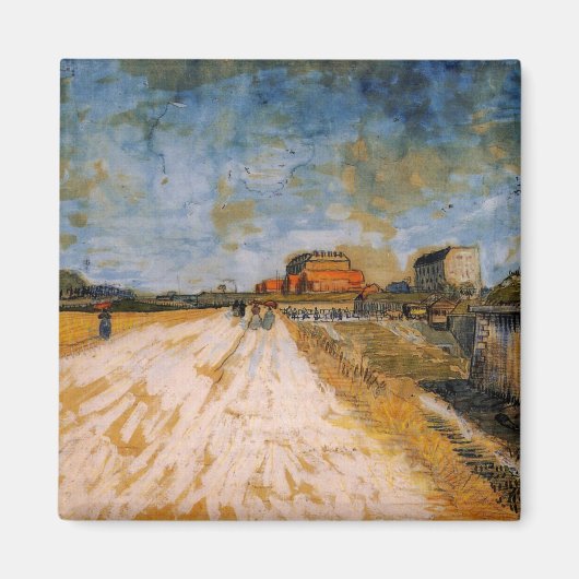 Van Gogh Road die langs de Parijse ramee rijdt Magneet (Voorkant)