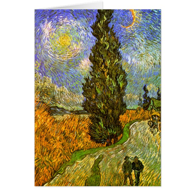 Van Gogh: Road met Cypress en Star (Voorkant)