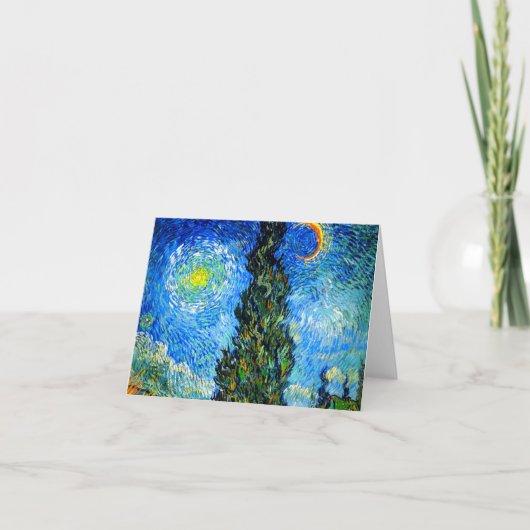 Van Gogh Road met Cypress en Star (Voorkant)