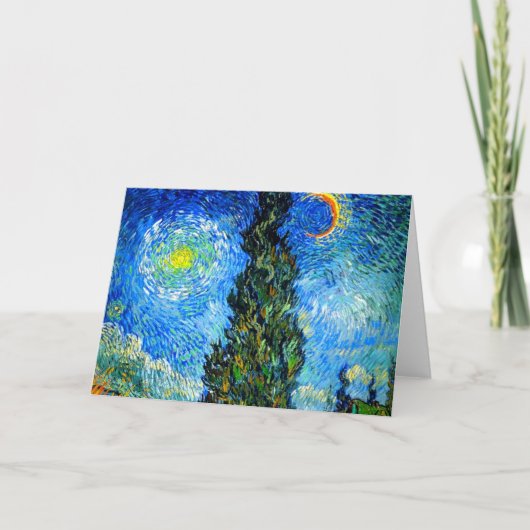 Van Gogh Road met Cypress en Star (Voorkant)