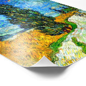 Van Gogh Road met Cypress en Star Foto Afdruk (Hoek)